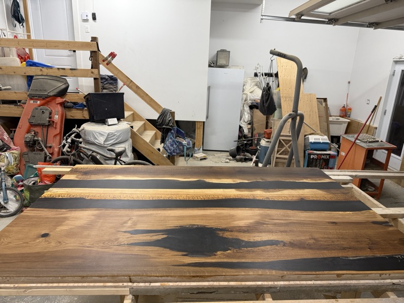 Custom epoxy river table - Project 13