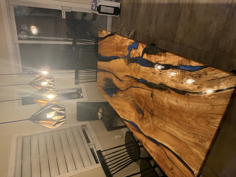 Custom epoxy river table - Project 2