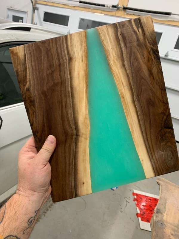 Custom epoxy river table - Project 3